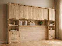 Pont de lit RIGA 160 cm sonoma avec fond