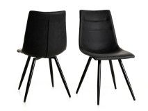 Lot de 2 chaises ONNIX noir