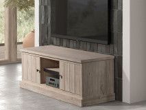 Meuble tv-hifi TORYKA 2 portes chêne plage