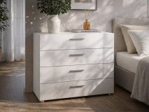 Commode PIMO 4 tiroirs blanc