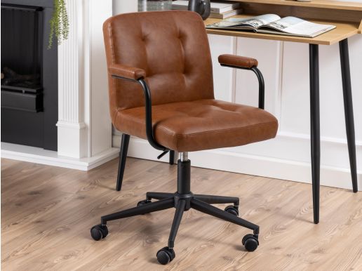 Chaise de bureau COSMOPOLITAN brun vintage