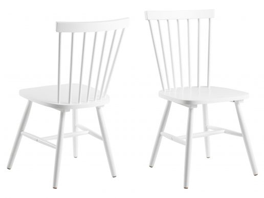 Lot de 2 chaises RIANNA blanc