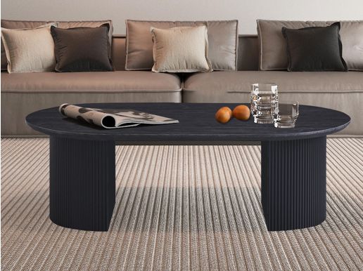 Table basse LARUSSO 120 cm brun foncé