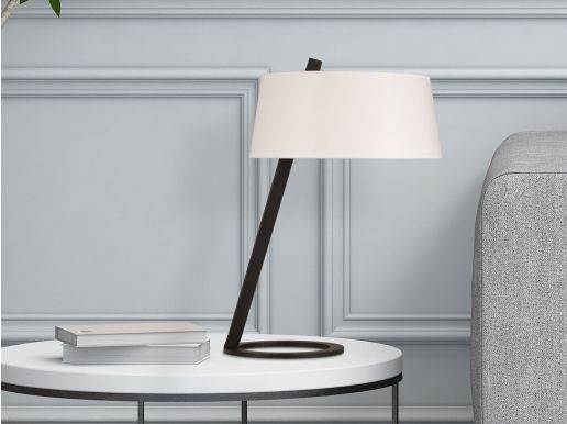 Lampe de table KRUSTY 1 lampe noir/blanc