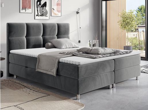 Boxspring ANDROS 180x200 cm gris