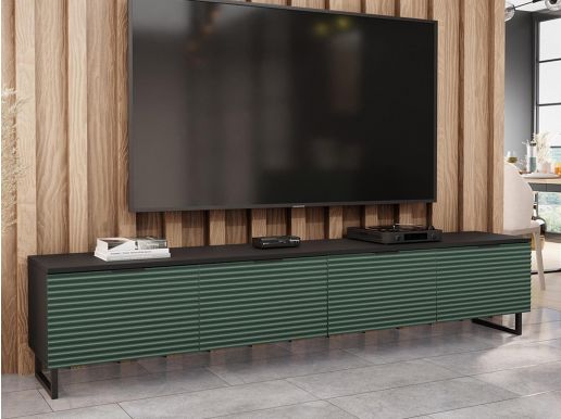 Meuble tv-hifi DELONI 4 portes vert