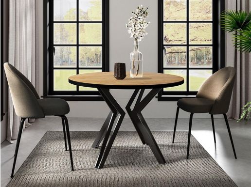 Table repas extensible REALLY 100 > 176 cm chêne craft