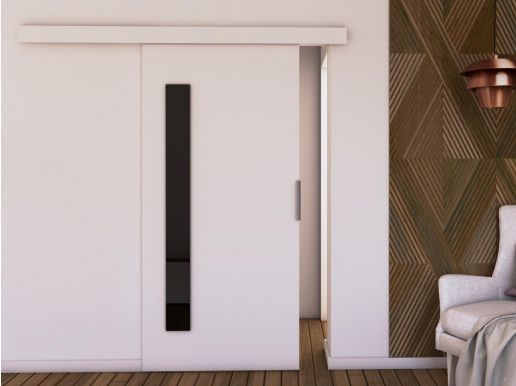 Porte coulissante CLUNOA 86 cm blanc