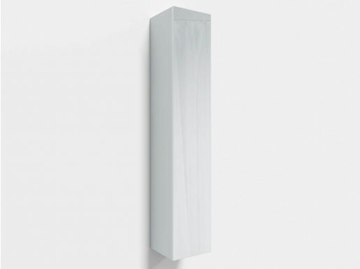 Colonne KAYLA 1 porte 160 cm blanc/blanc brillant