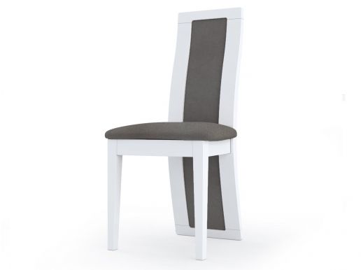 Lot de 2 chaises DAYOKA blanc brillant/gris