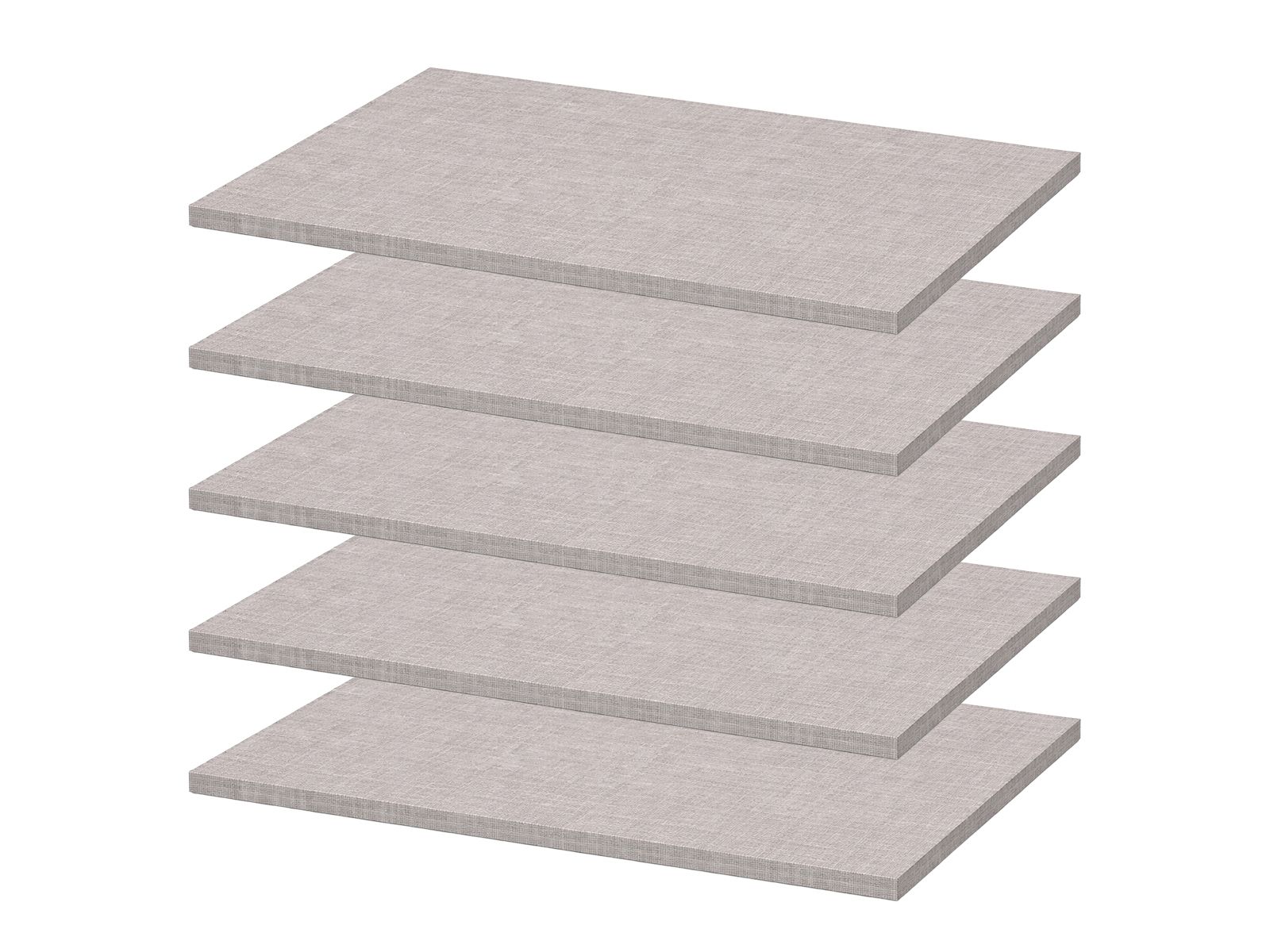 Etagère MINOTOR 66x50 cm lin naturel (lot de 5)